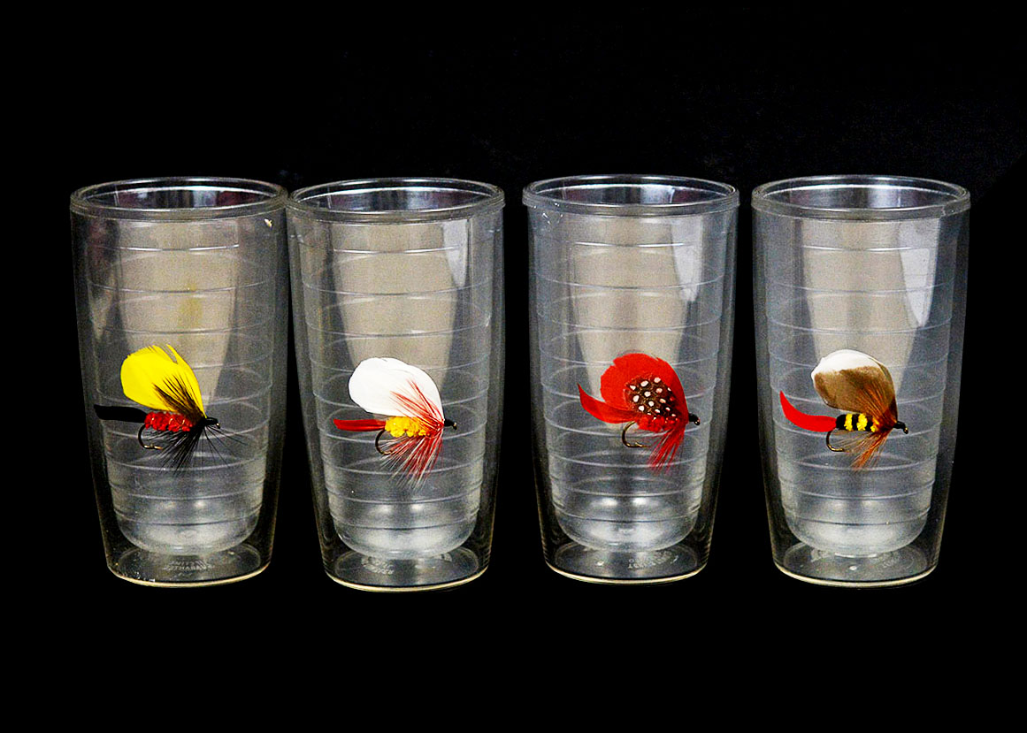 Four Fishing Lure Plastic Tervis Tumblers