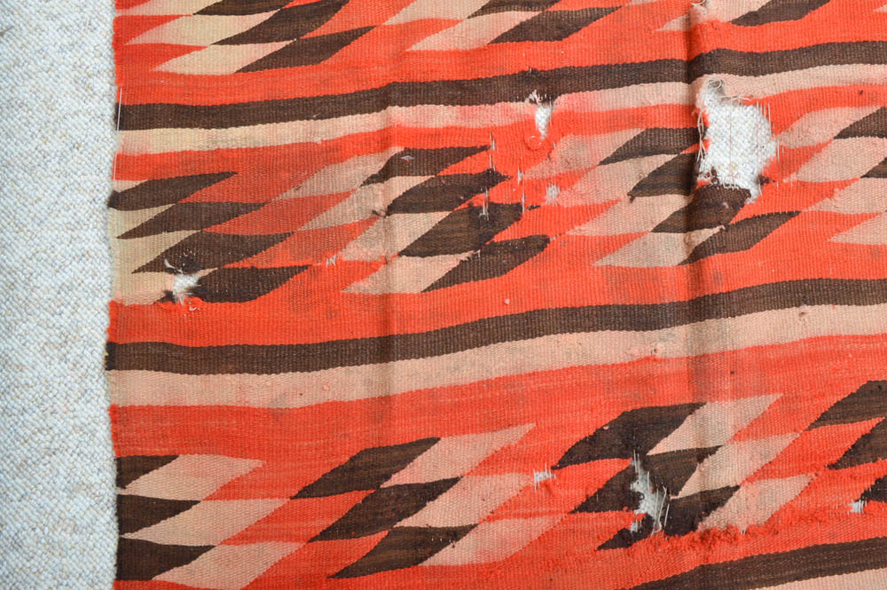 Vintage Native American Style Rug and Blanket