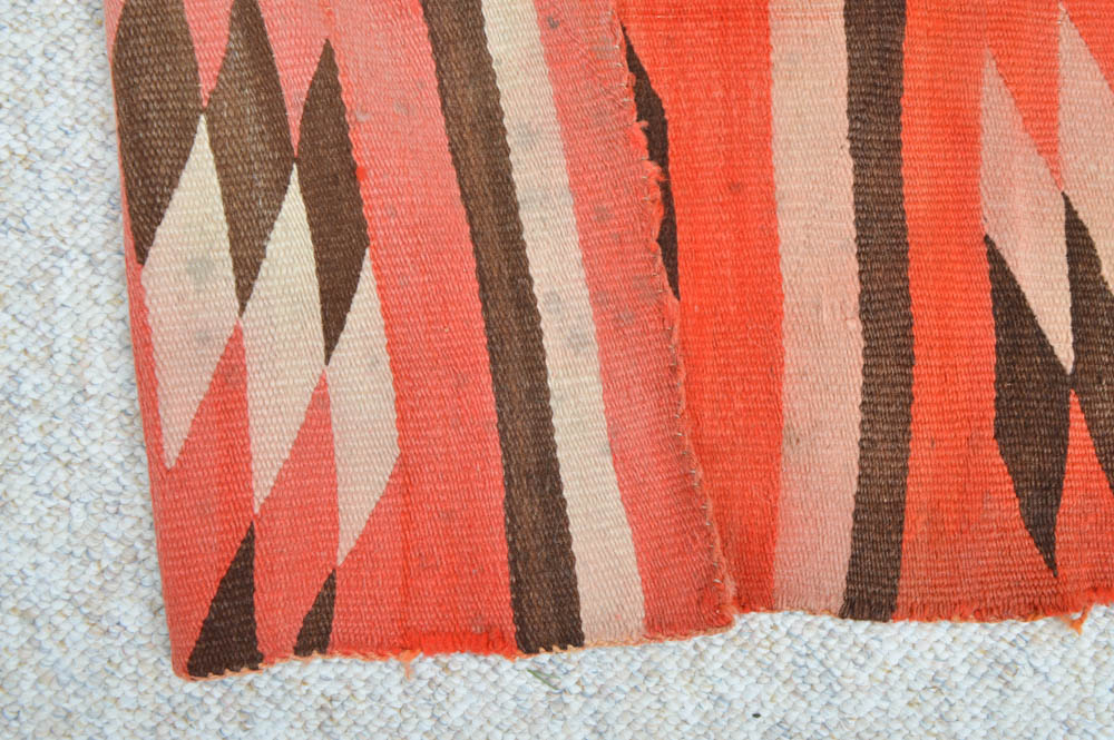 Vintage Native American Style Rug and Blanket