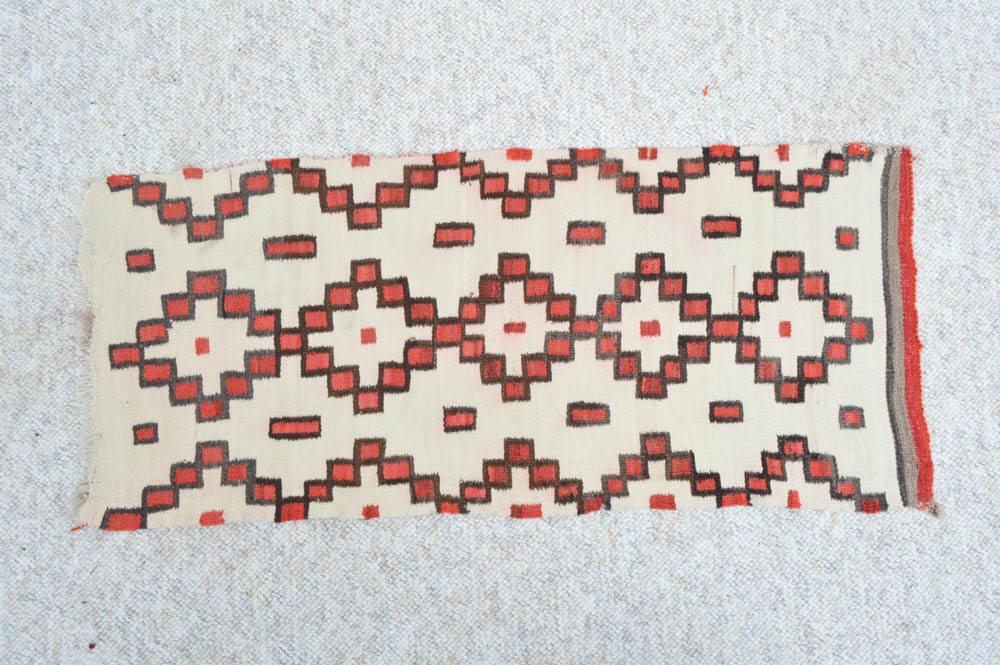 Vintage Native American Style Rug and Blanket