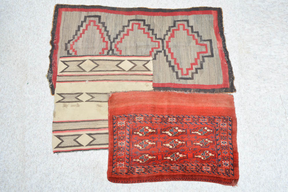 Handmade, Semi-Antique Native American and Turkish Rugs