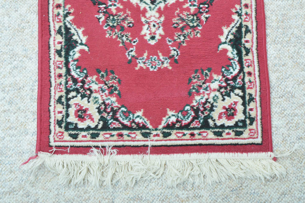 Machine Made Floral Carpet Runner