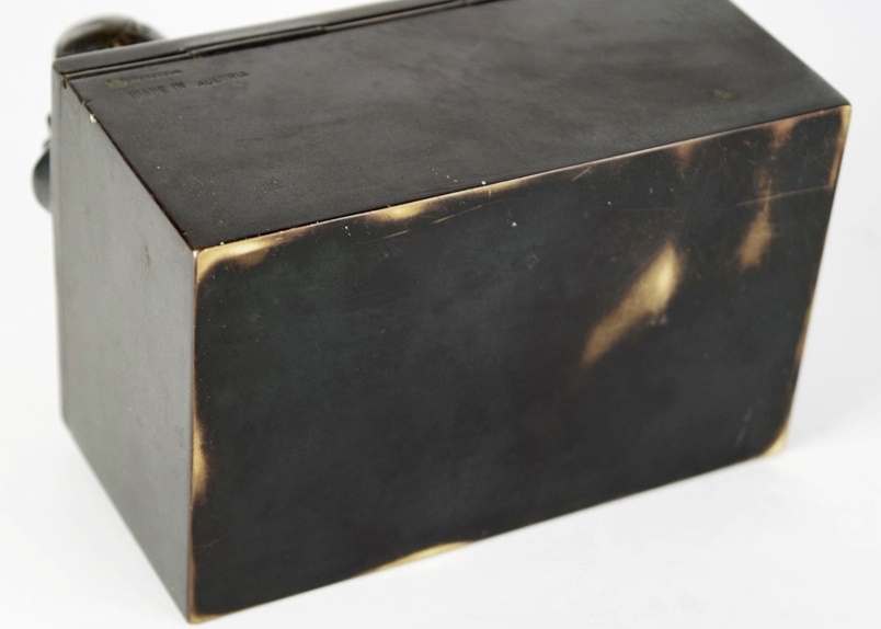 Antique Art Nouveau Bronze Cigarette Box by Peter Tereszczuk (1875-1963)