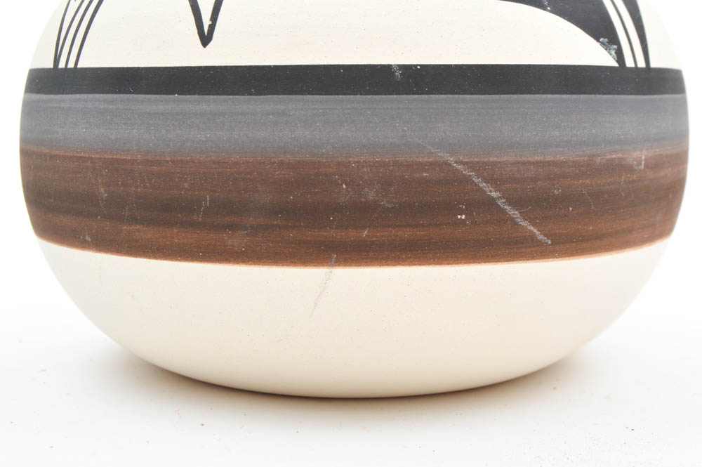 Signed Ute Mountain Tribe Pottery Bowl