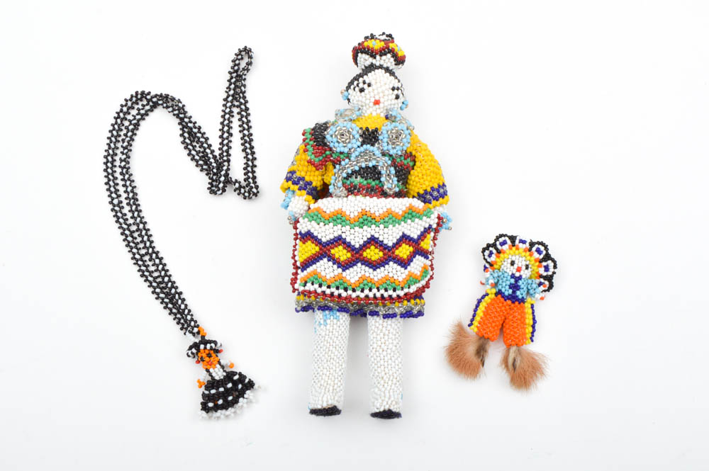 Native American Zuni Beaded Dolls