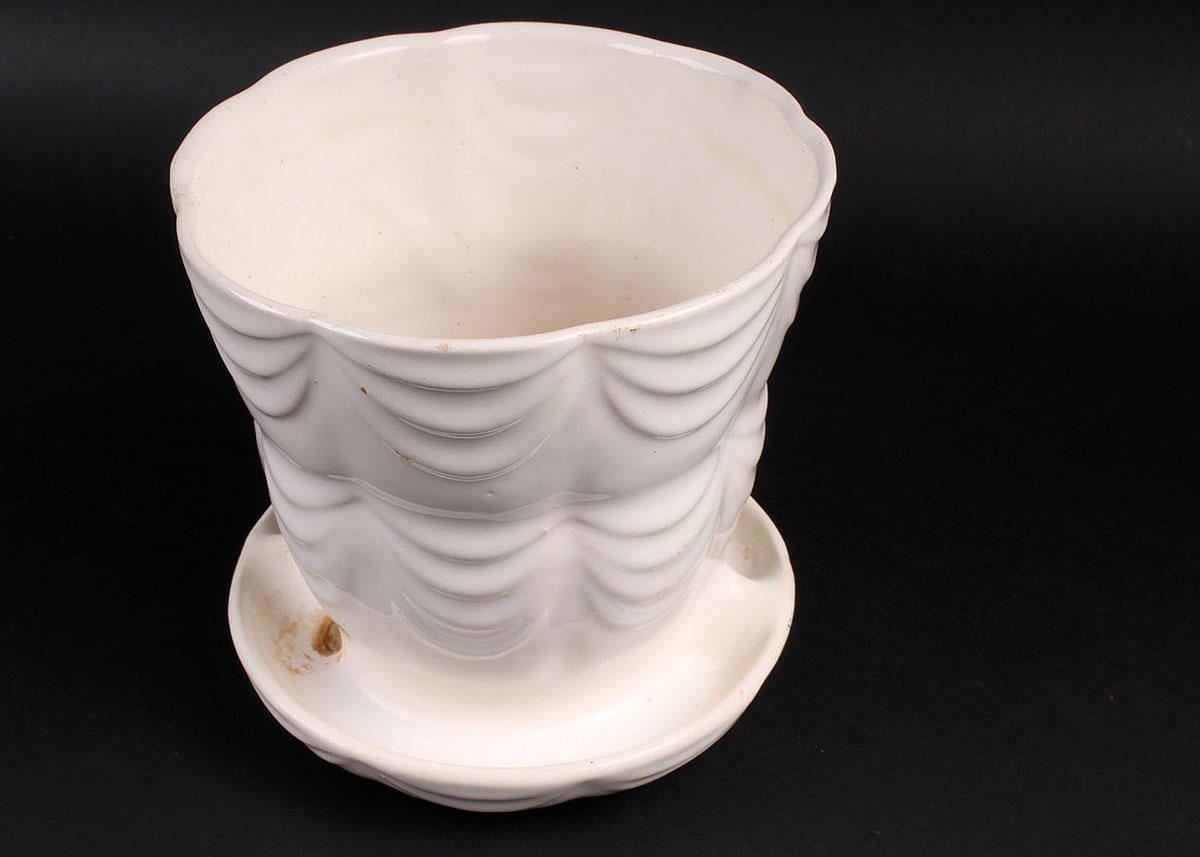 Two White McCoy Planters