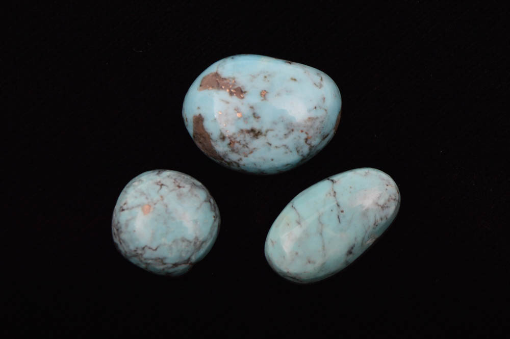 Nine Loose Turquoise Cabachons