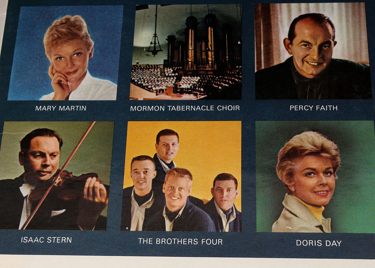 Vintage Christmas Vinyl LPs Featuring Colonel Sanders