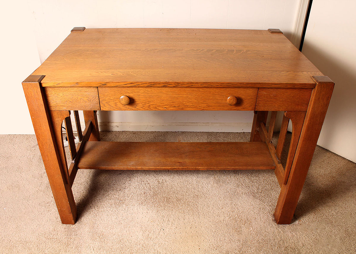 Oak Mission Style Desk