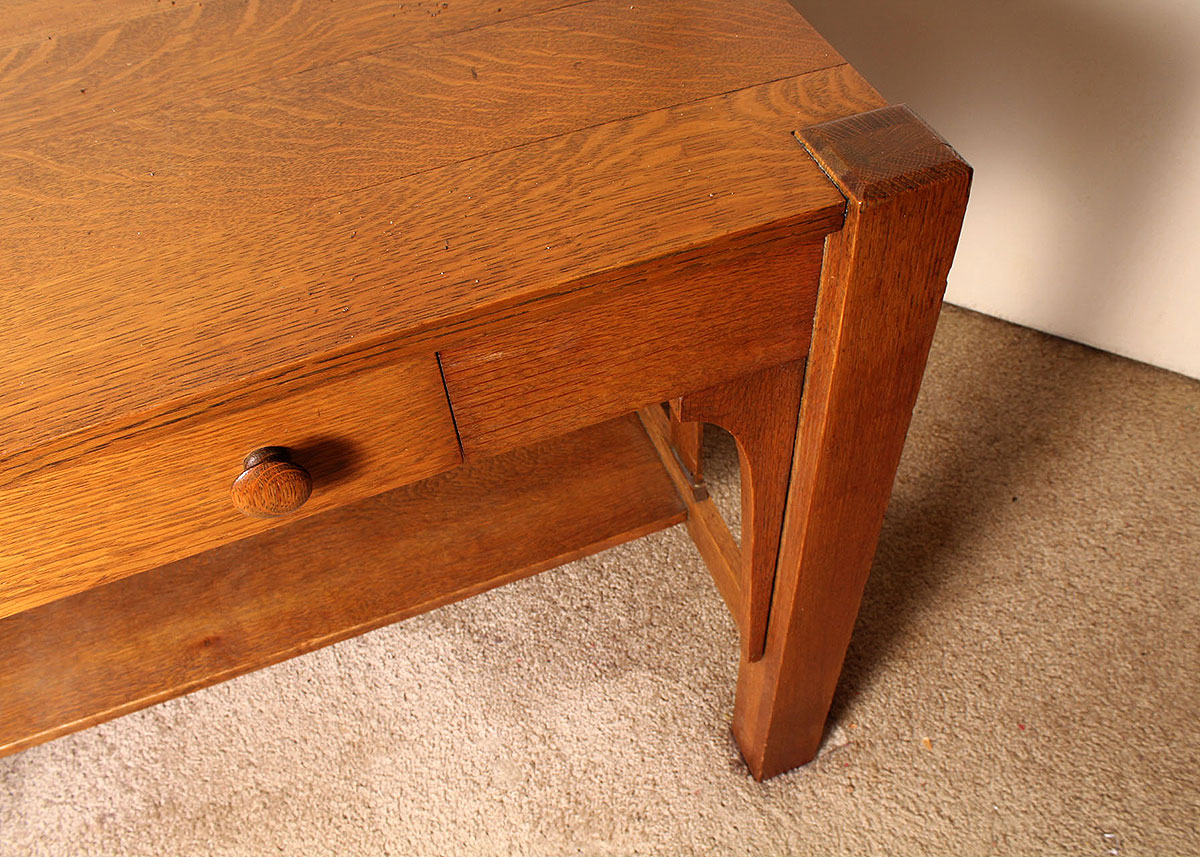 Oak Mission Style Desk