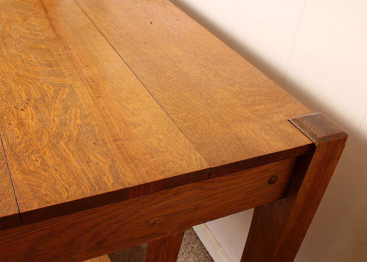 Oak Mission Style Desk