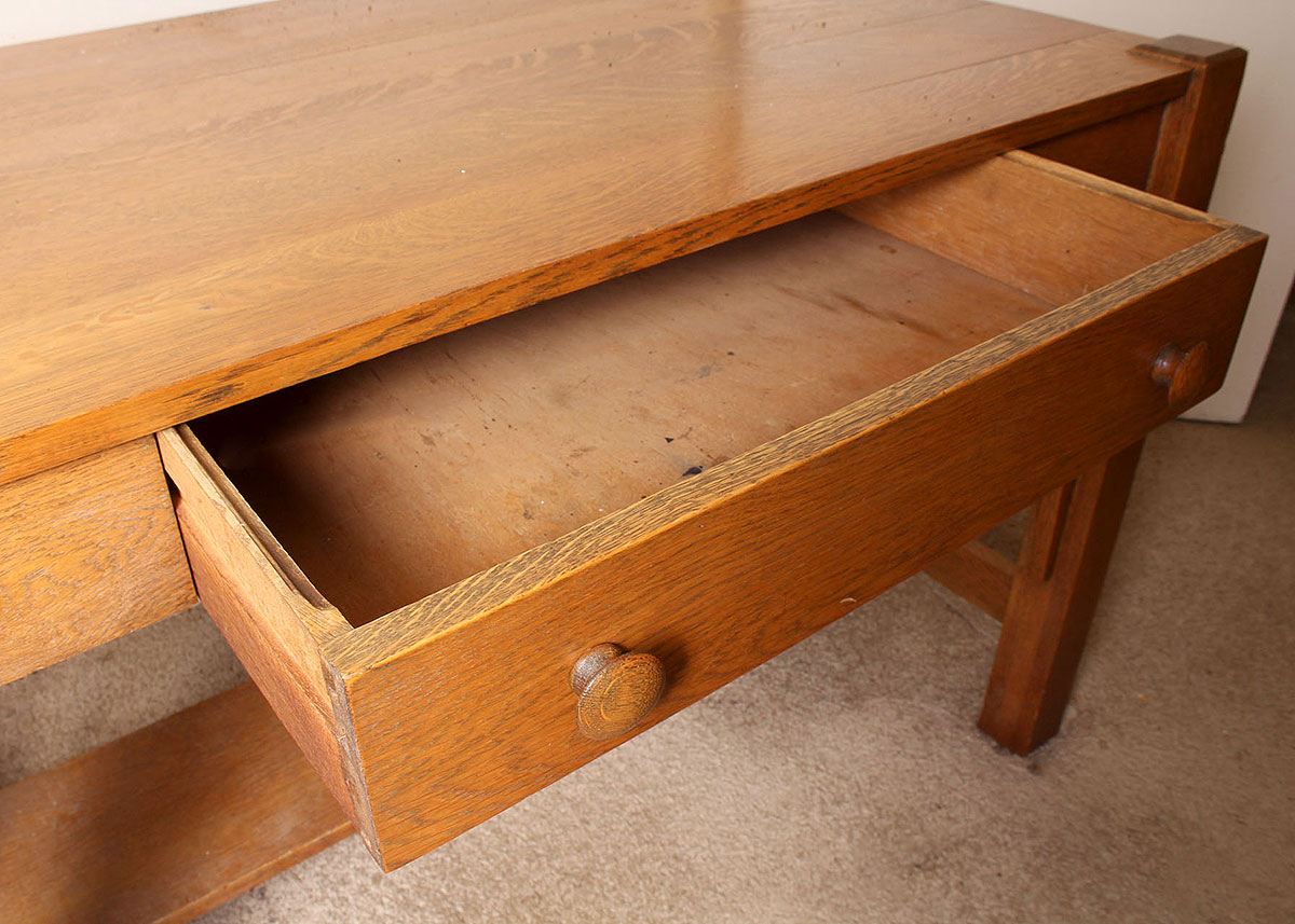 Oak Mission Style Desk