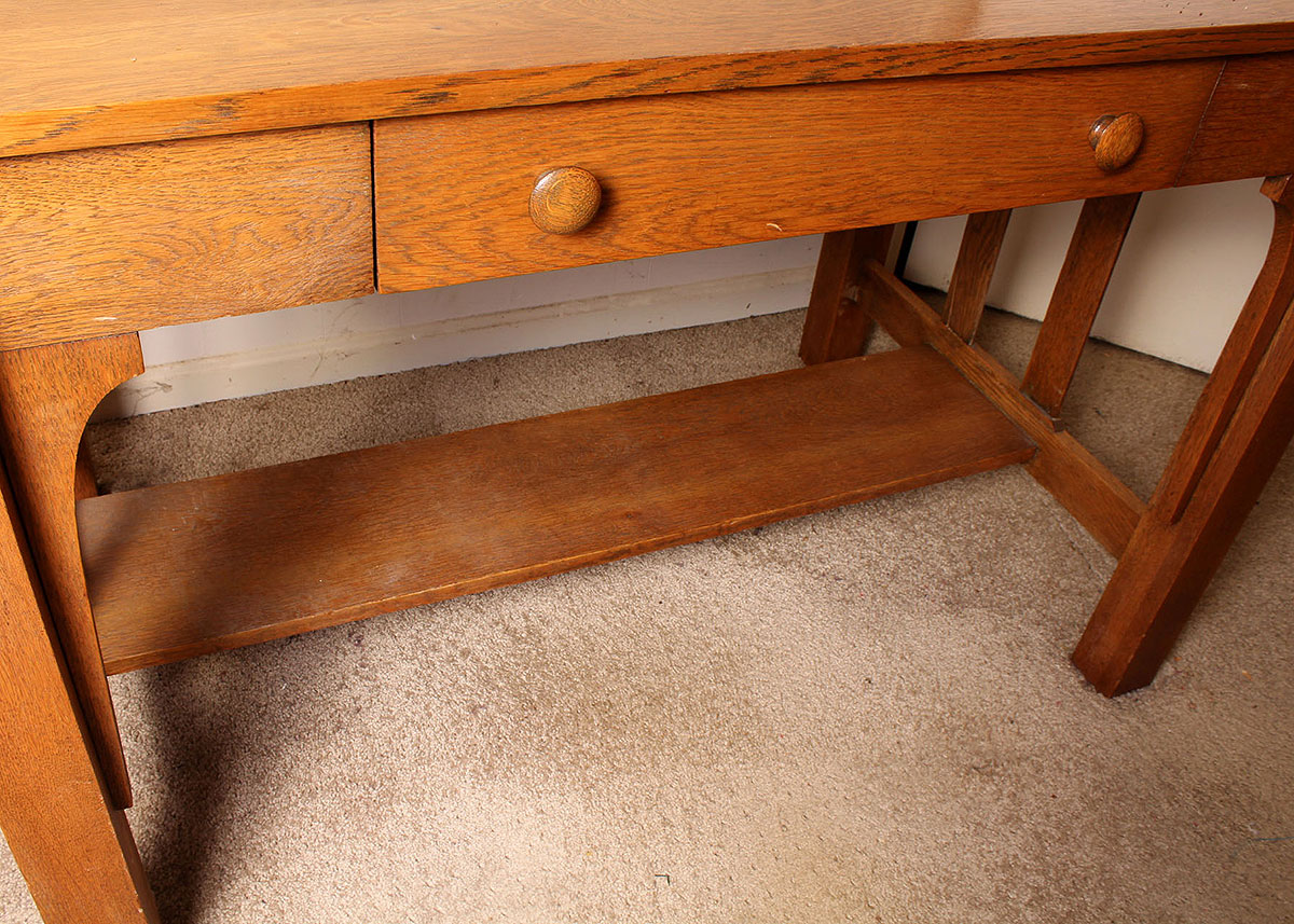 Oak Mission Style Desk