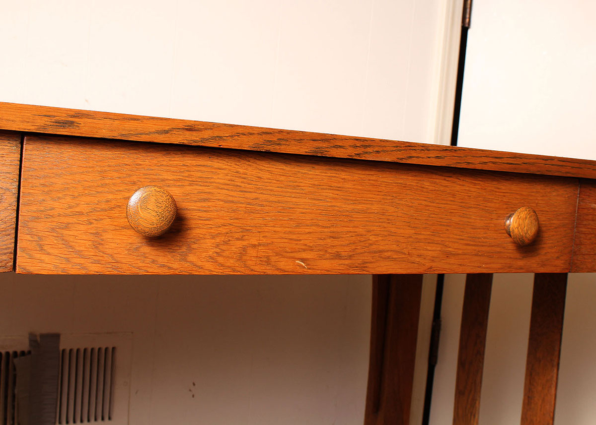 Oak Mission Style Desk