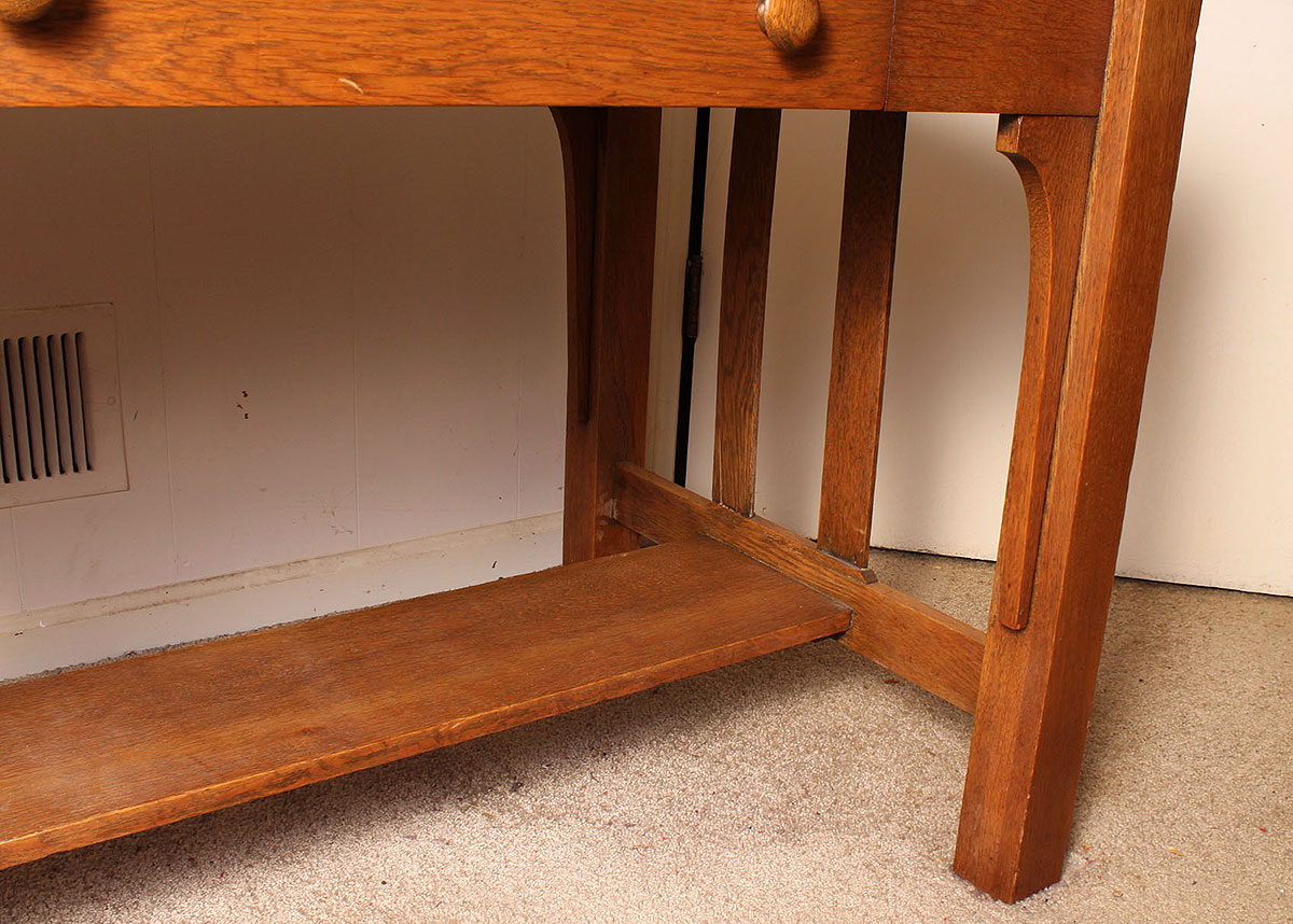 Oak Mission Style Desk