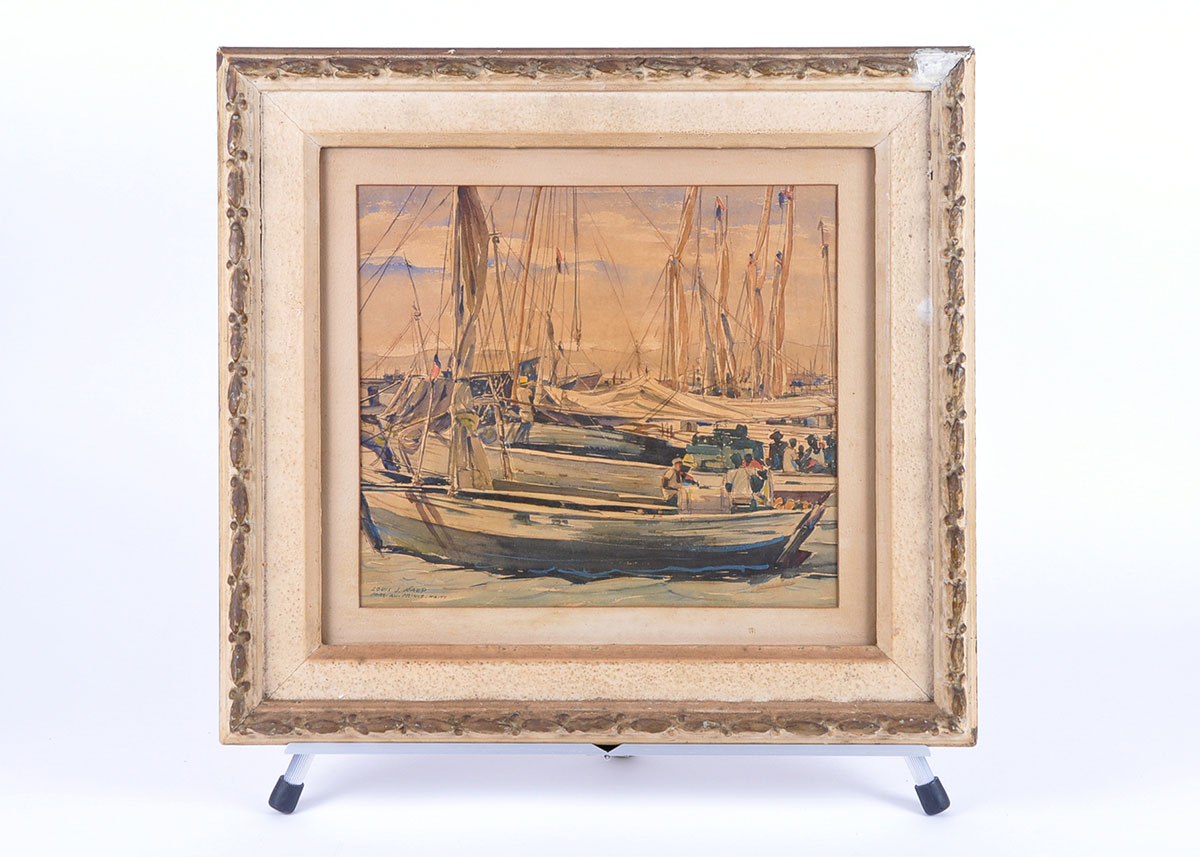 Louis J. Kaep Framed Watercolor Painting