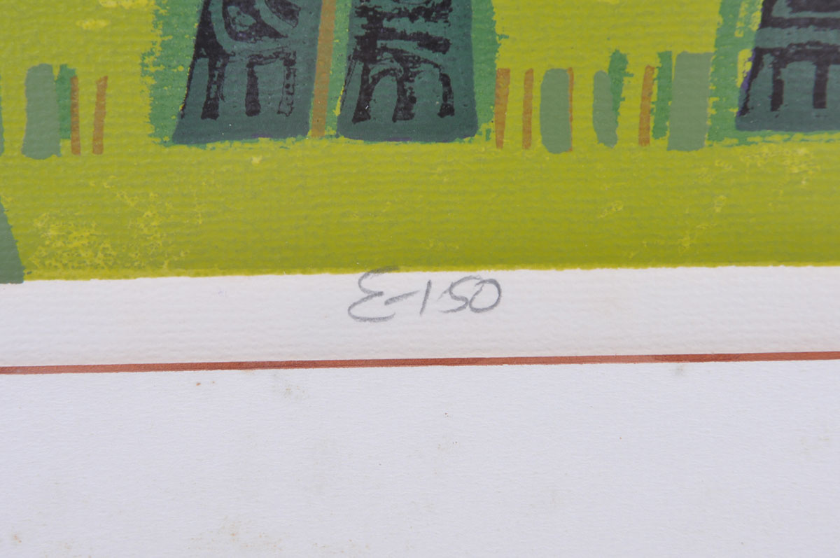 Framed David Weidman Silkscreen "Dummy Cat"