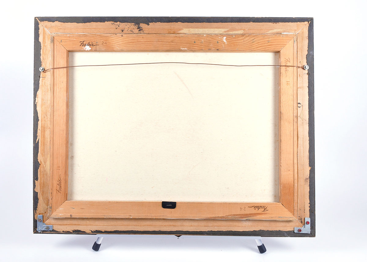 Framed Acrylic Painting of Ducks and Ducklings