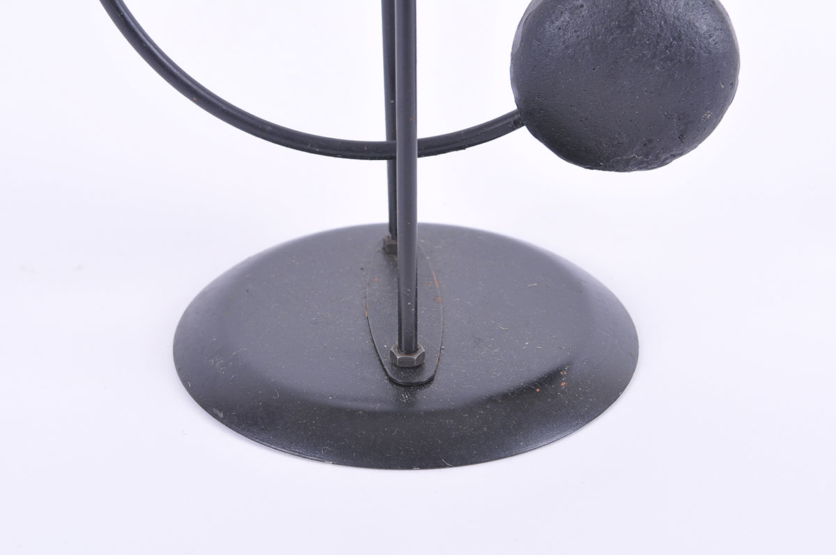 Metal Balancing Sculpture of a Cowboy