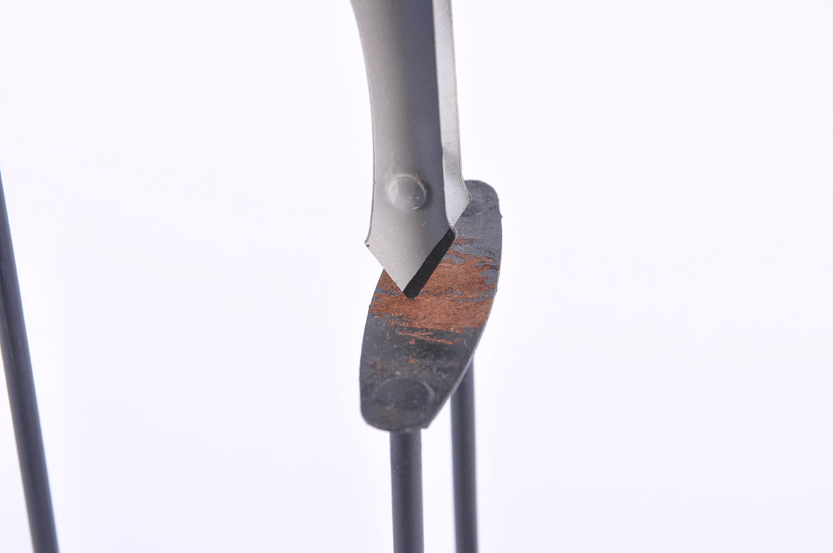 Metal Balancing Sculpture of a Cowboy