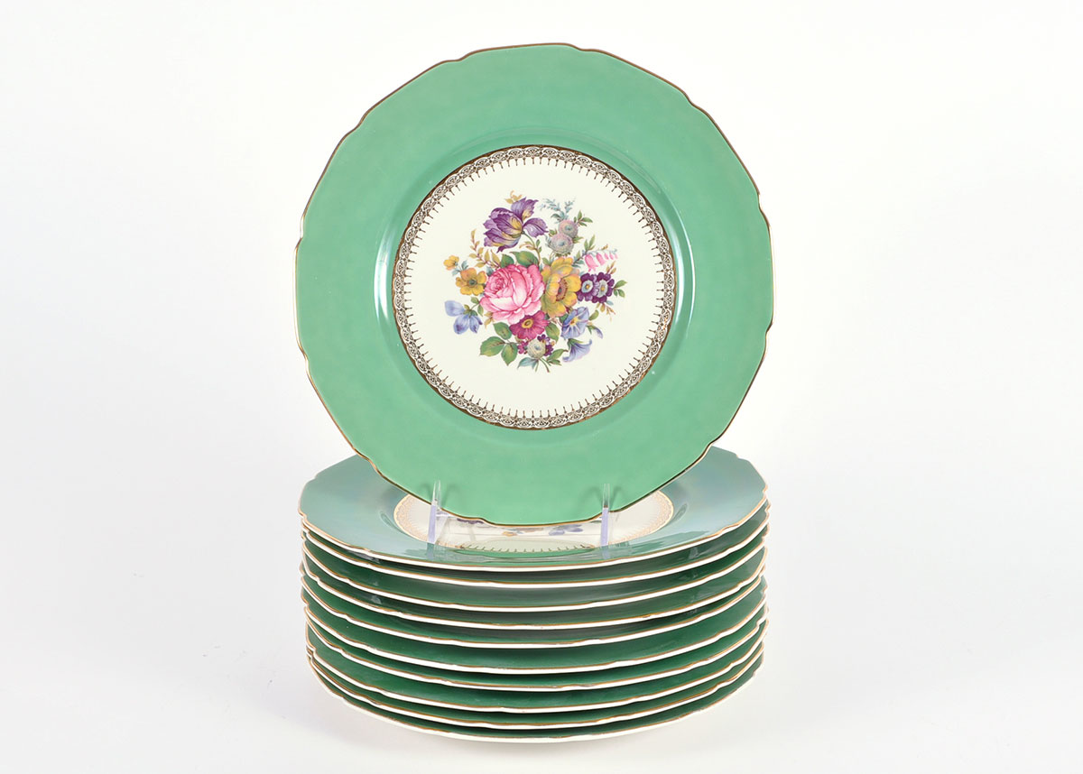 Bavarian Continental Ivory China Plates