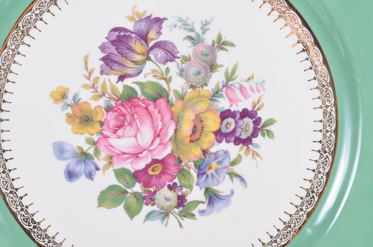 Bavarian Continental Ivory China Plates