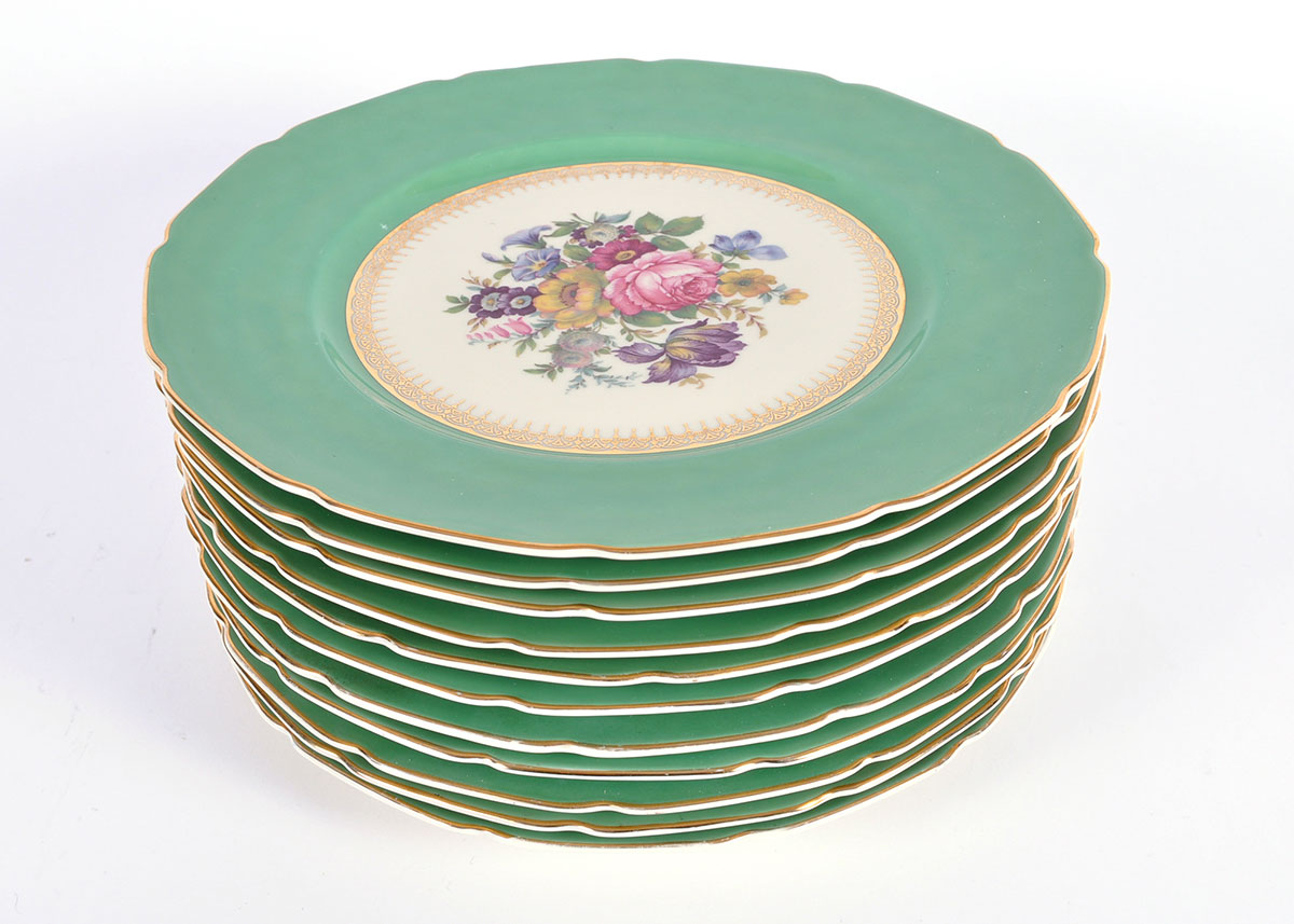 Bavarian Continental Ivory China Plates