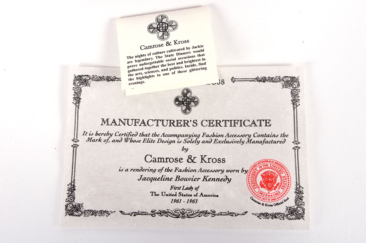 Jackie Onassis Camrose and Cross Replica Jewelry