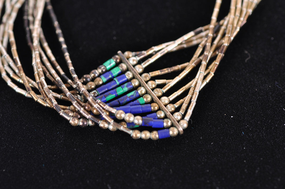 Sterling Silver and Seed Bead Earrings and Bracelet