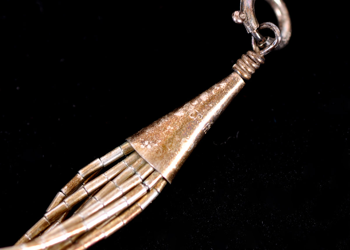 Sterling Silver and Seed Bead Earrings and Bracelet