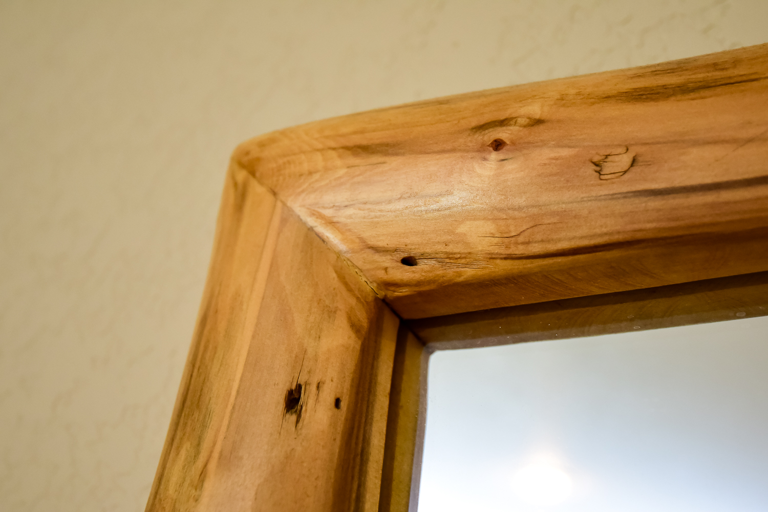 Knotty Pine Wall Mirror