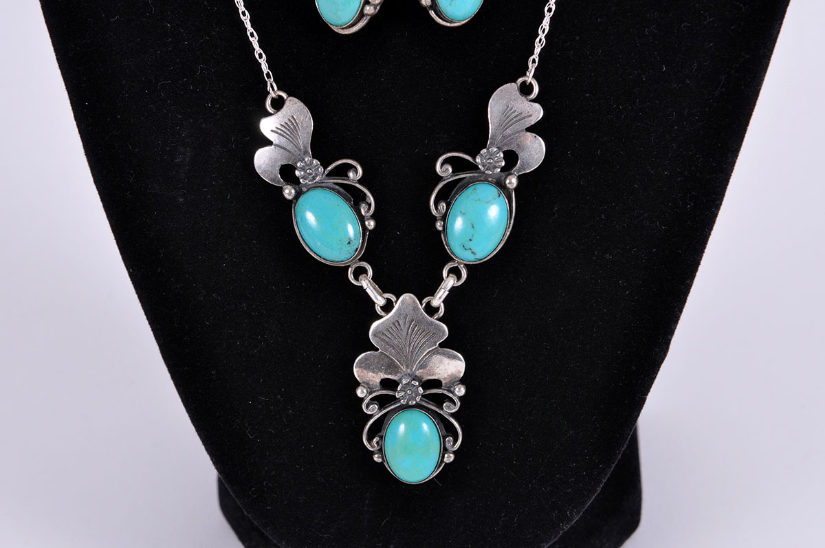 Sterling Silver Necklace and Earring Set