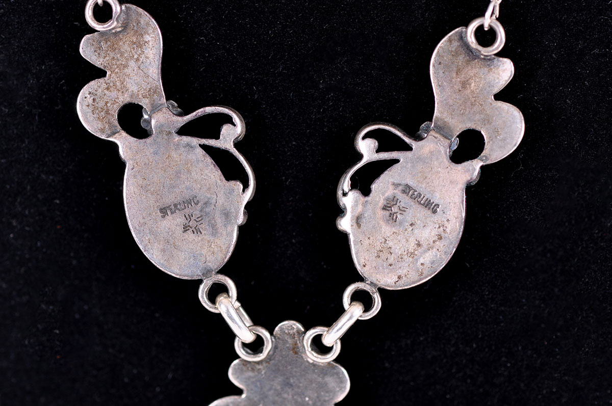 Sterling Silver Necklace and Earring Set