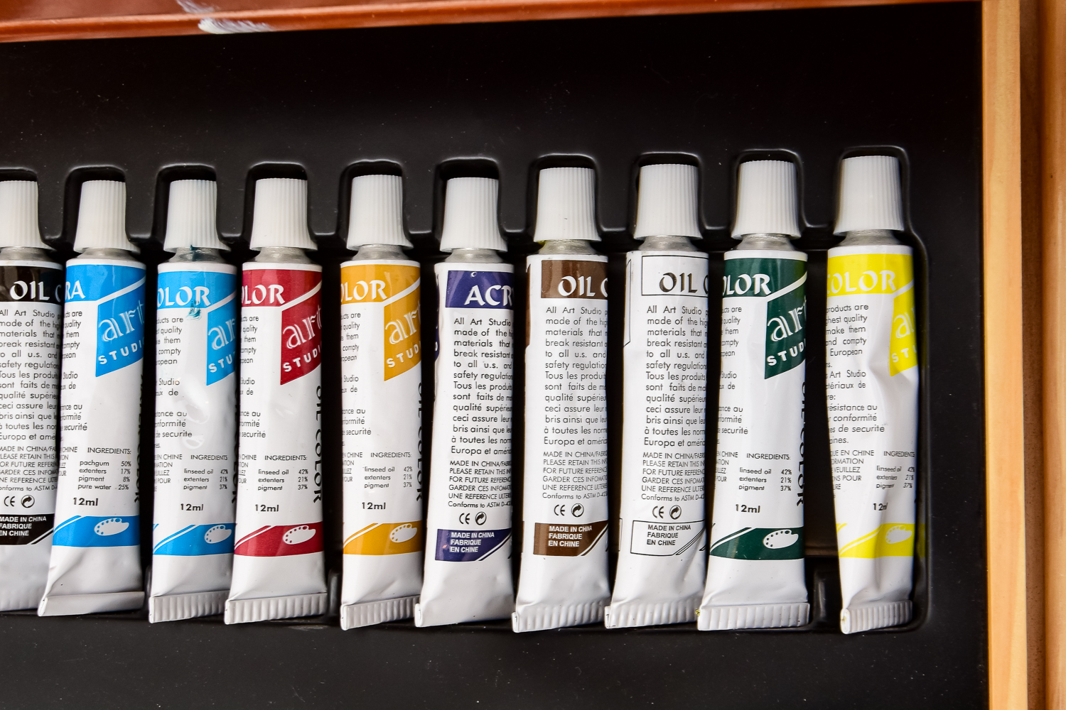 Pair of Wood Art Easels, Including "Bob Ross"