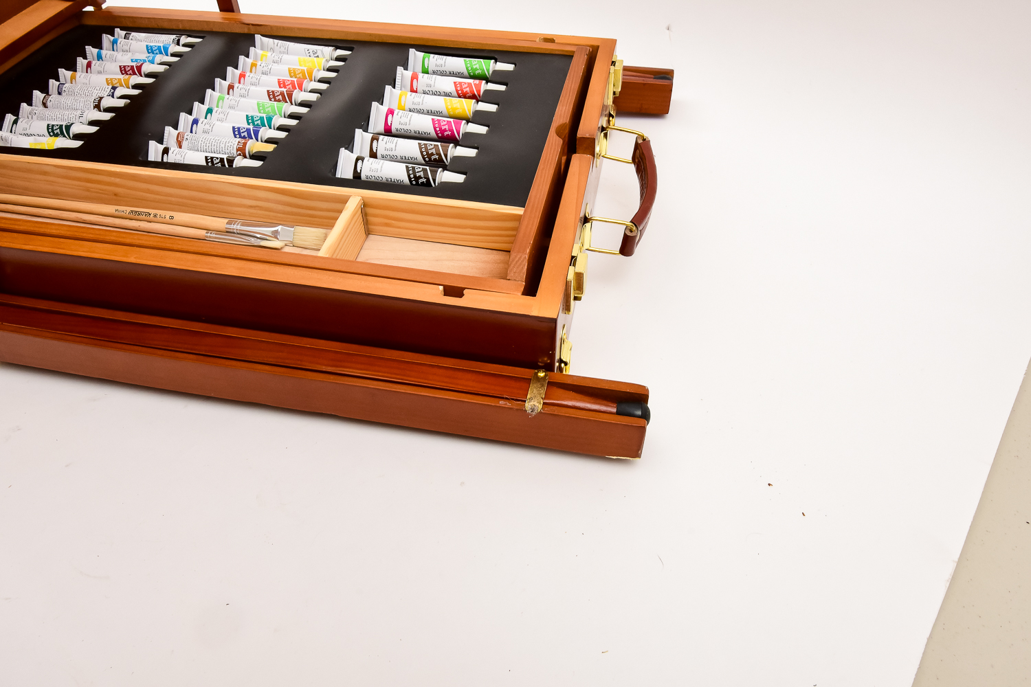 Pair of Wood Art Easels, Including "Bob Ross"