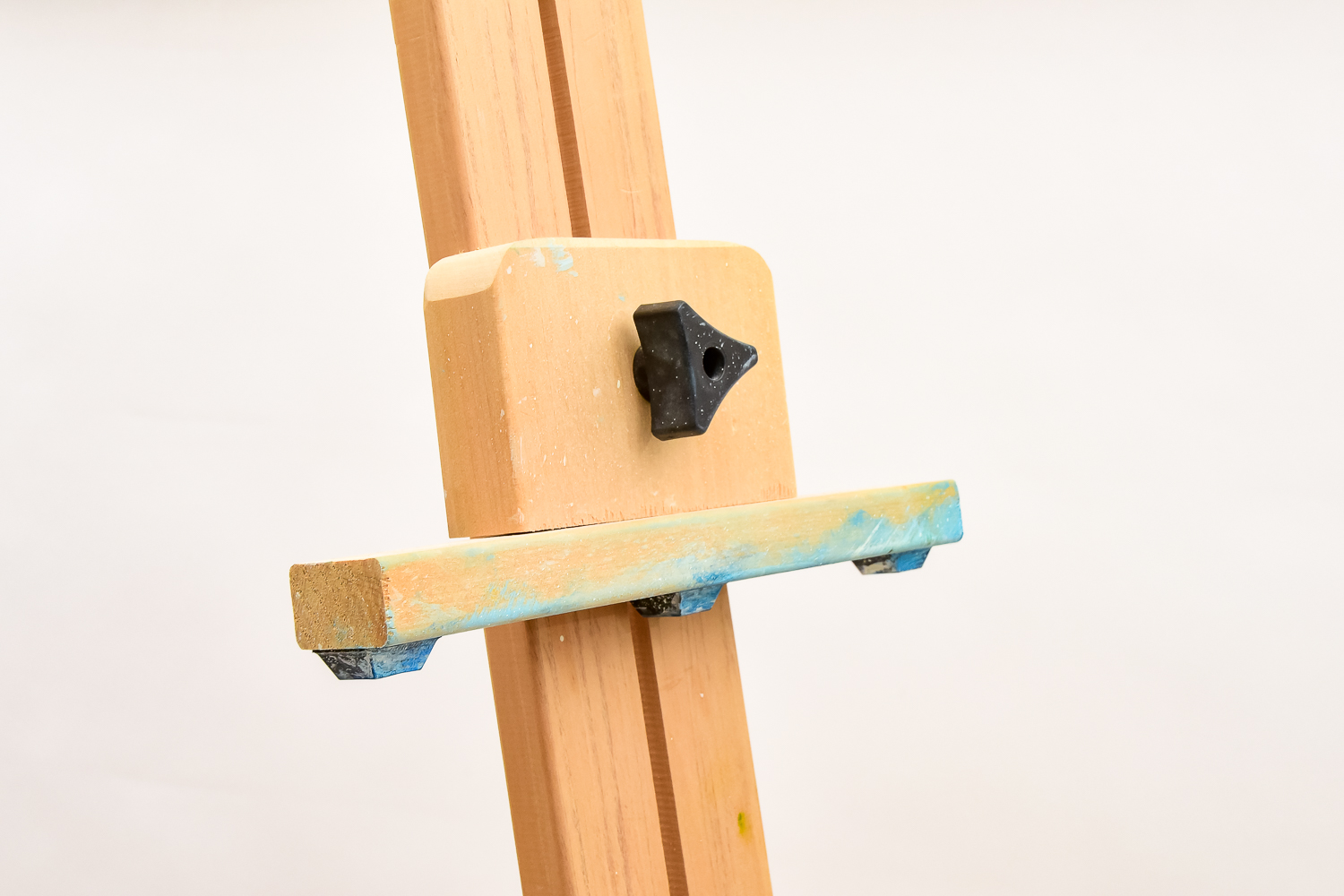 Pair of Wood Art Easels, Including "Bob Ross"