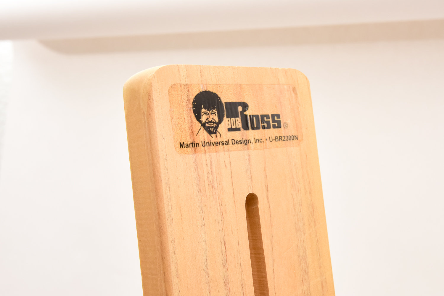 Pair of Wood Art Easels, Including "Bob Ross"