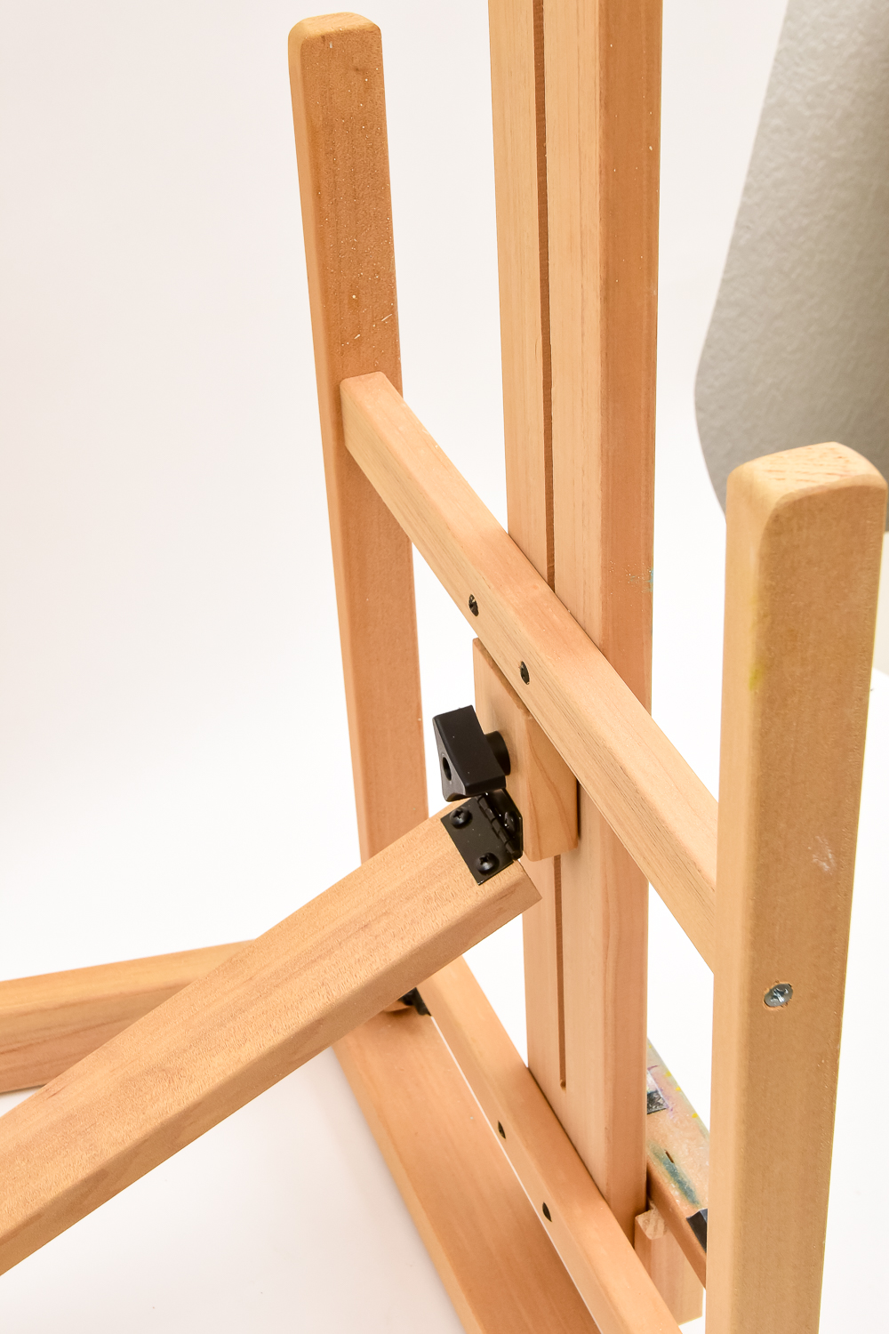 Pair of Wood Art Easels, Including "Bob Ross"