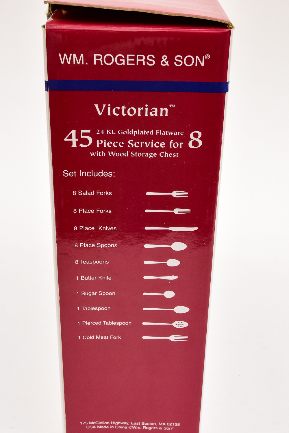 William rogers & Son Service for Eight Flatware Set