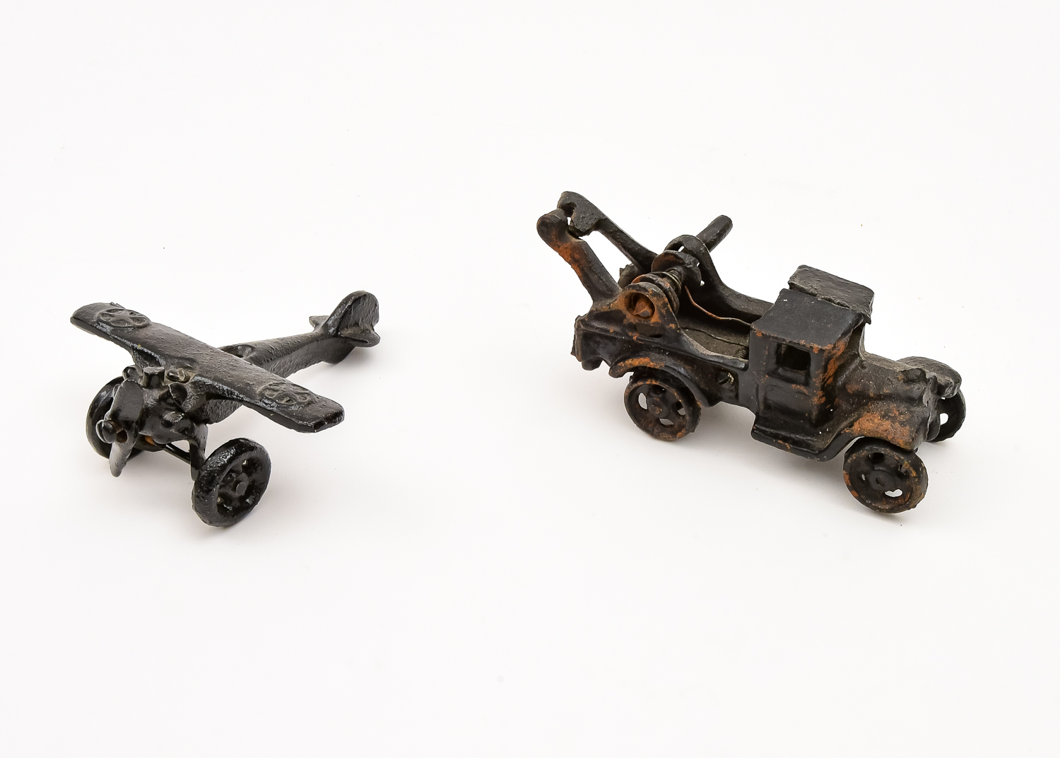Cast Iron Truck and Airplane