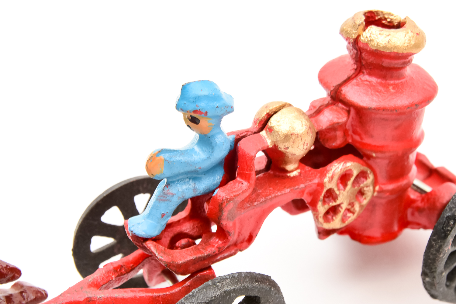 Vintage Horse Drawn Cast Fire Engine