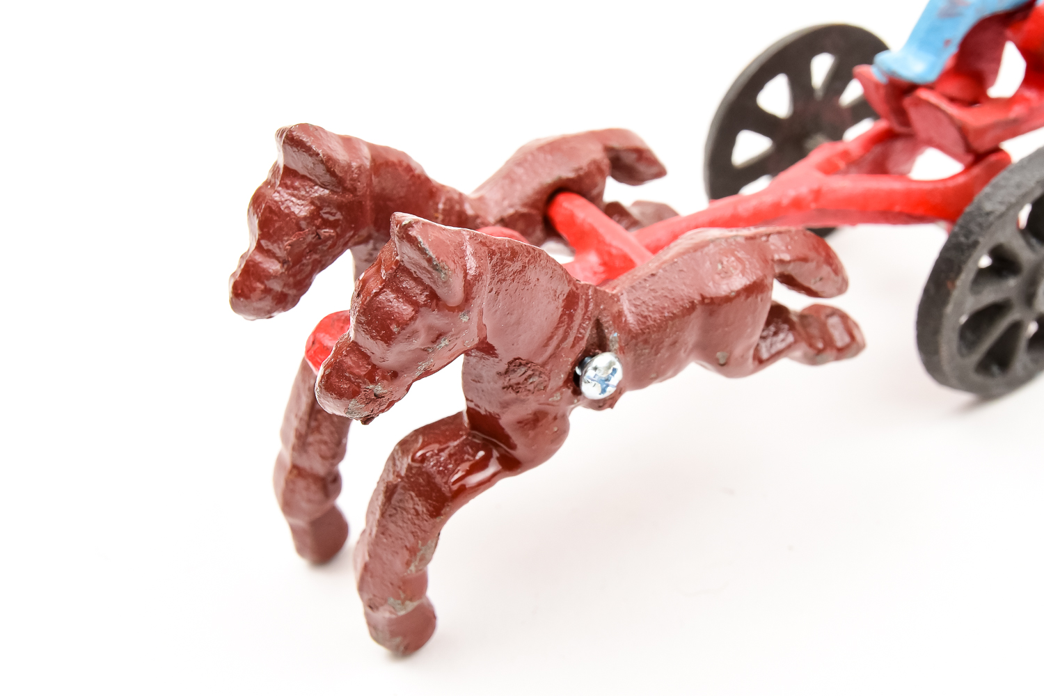 Vintage Horse Drawn Cast Fire Engine