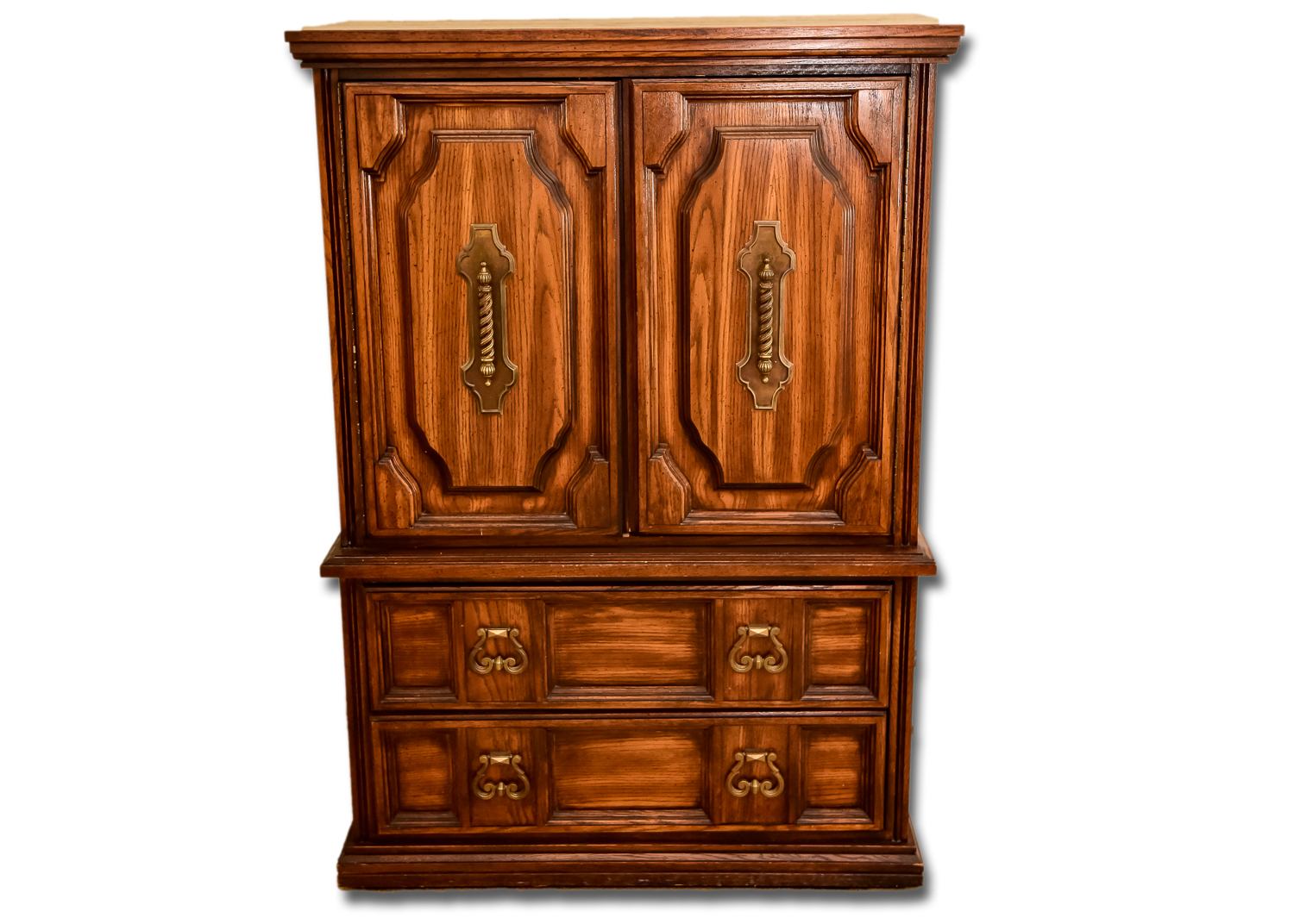 Pecan Finished Clothes Dresser