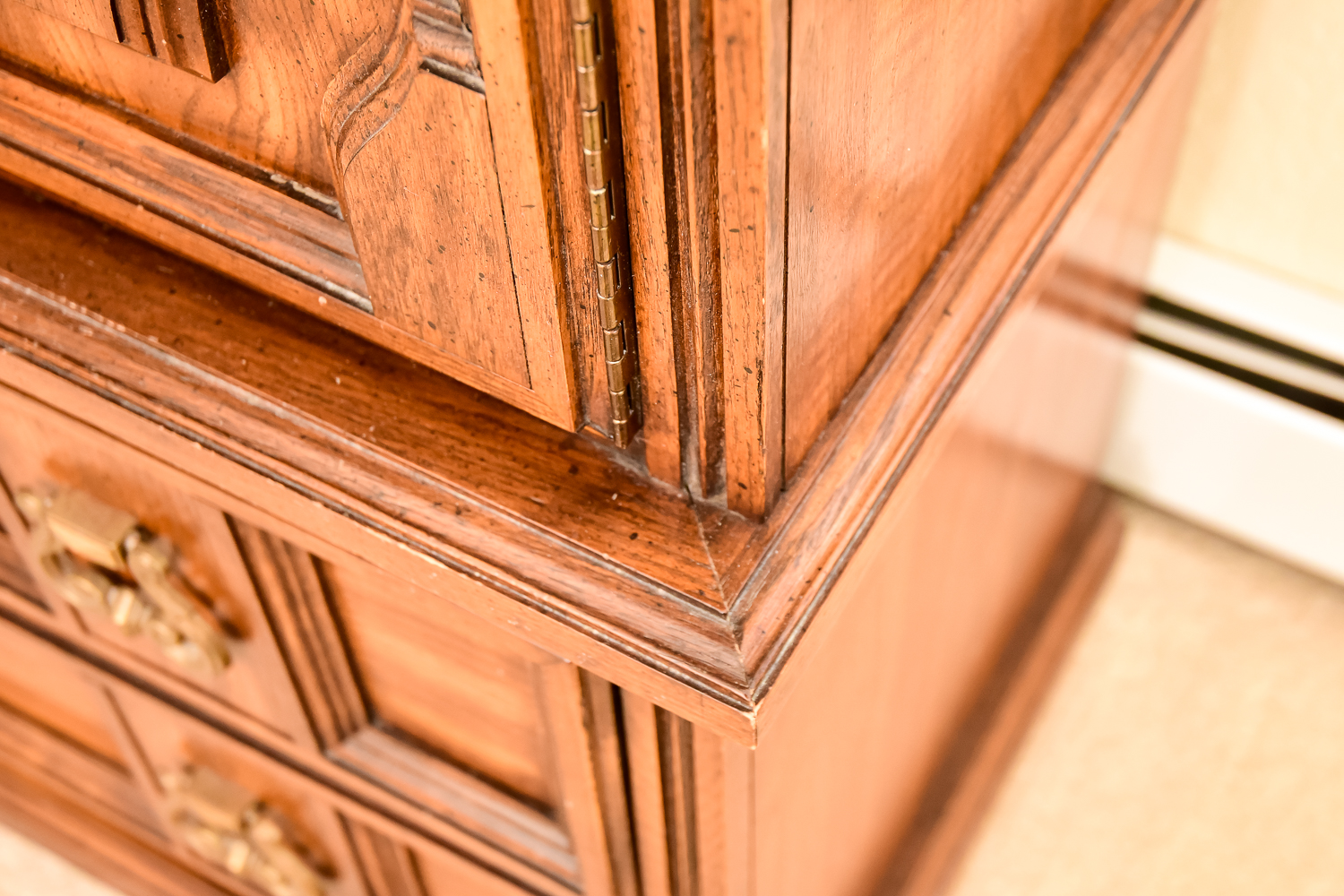 Pecan Finished Clothes Dresser