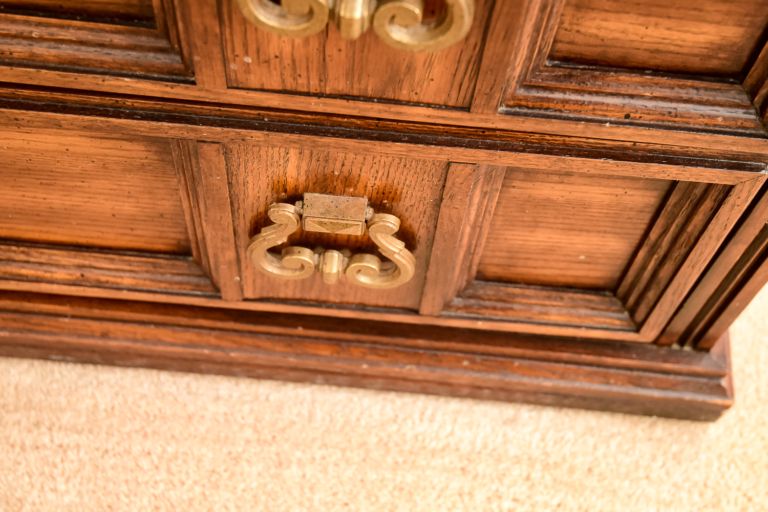 Pecan Finished Clothes Dresser