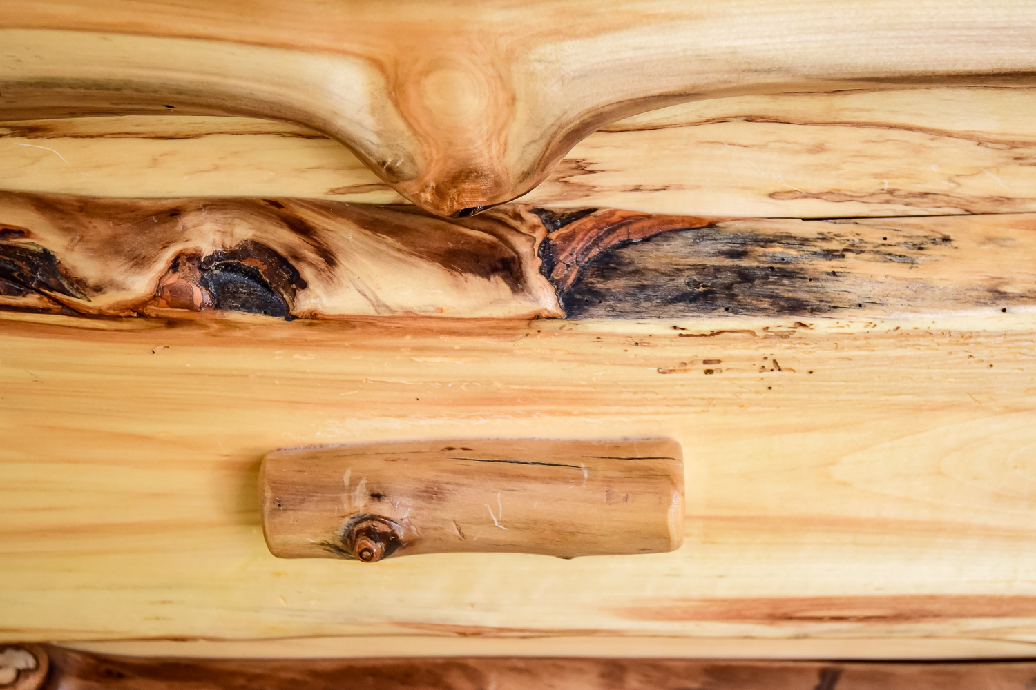 Hand-crafted Knotty Pine Up-Right Dresser