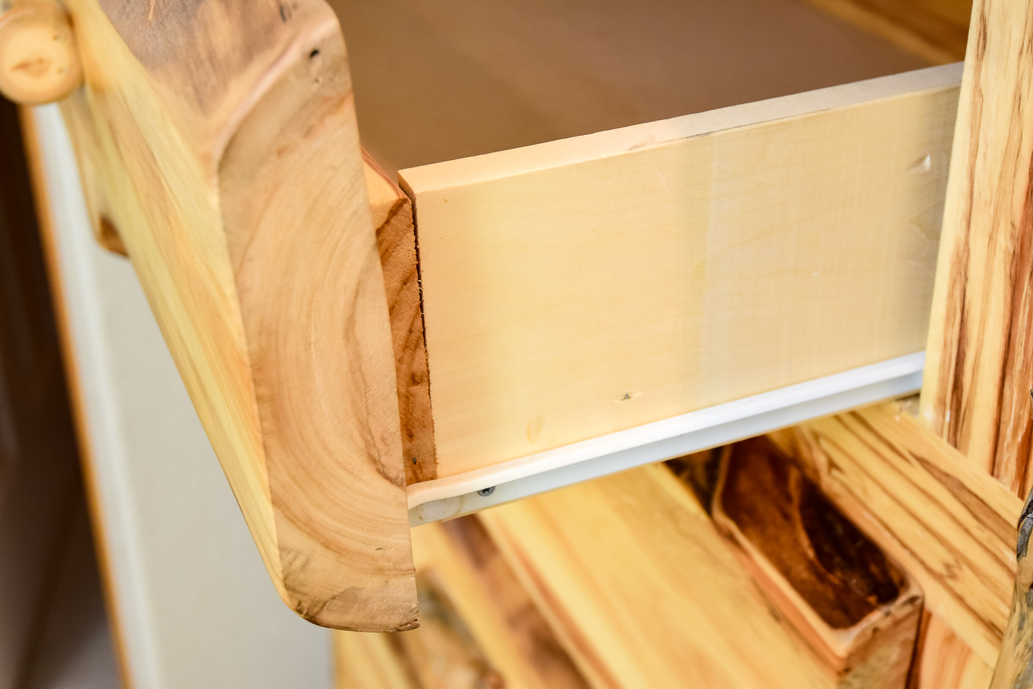 Hand-crafted Knotty Pine Up-Right Dresser