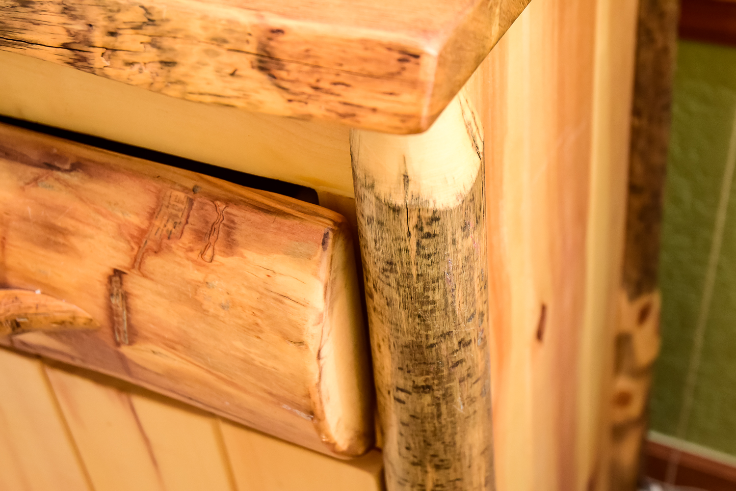Rustic Knotty Pine Night Stand