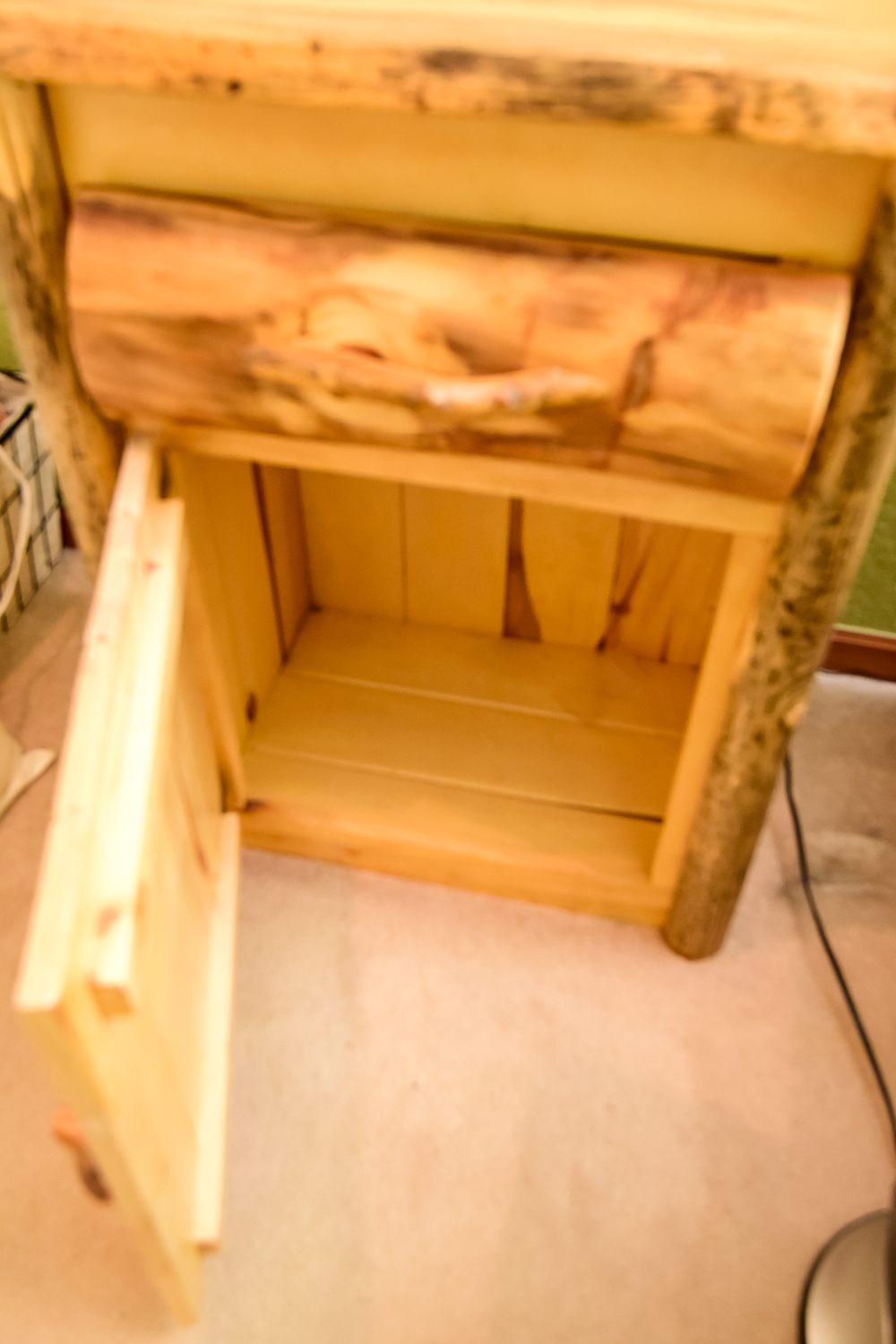 Rustic Knotty Pine Night Stand