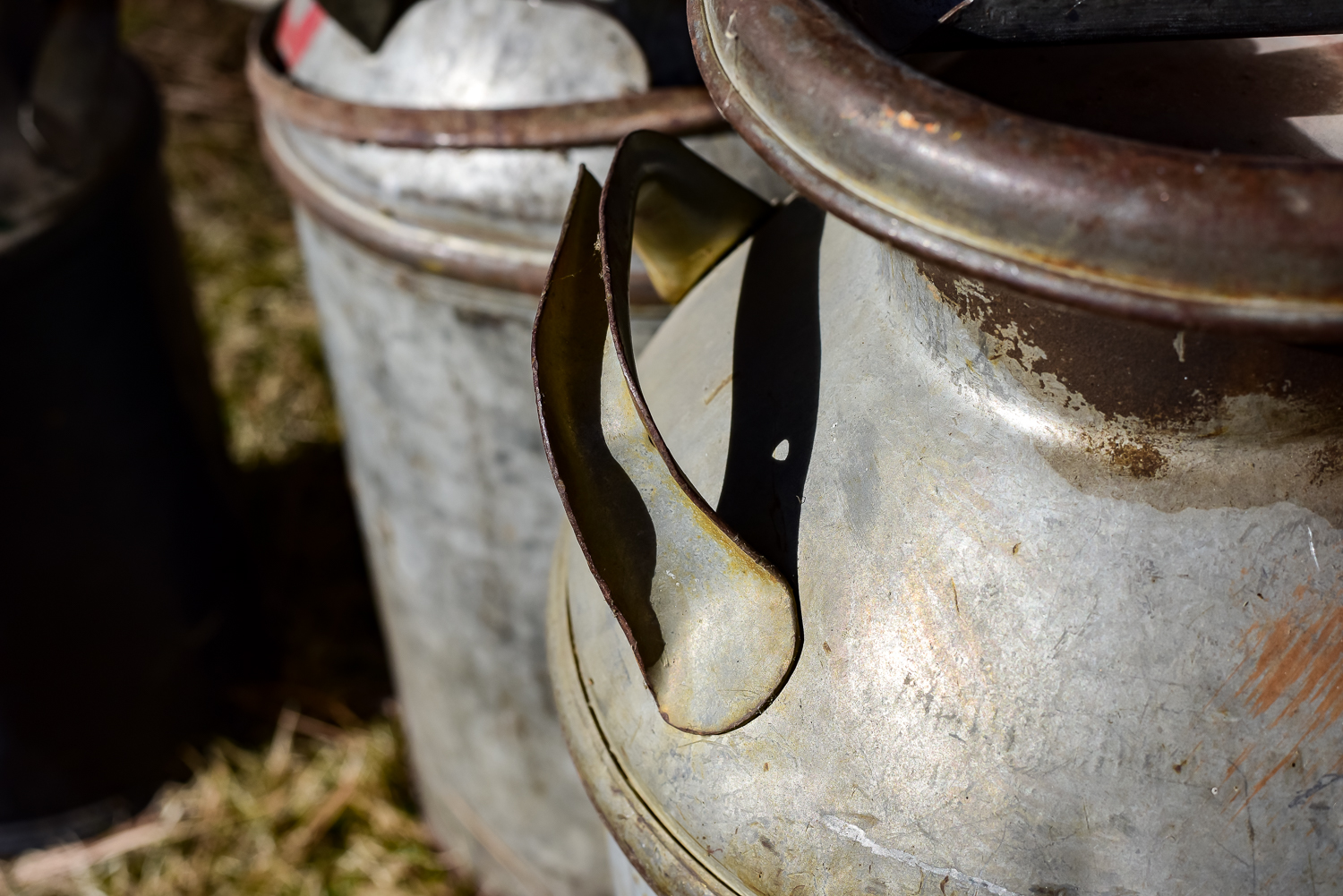 Set of Vintage Milk Cans
